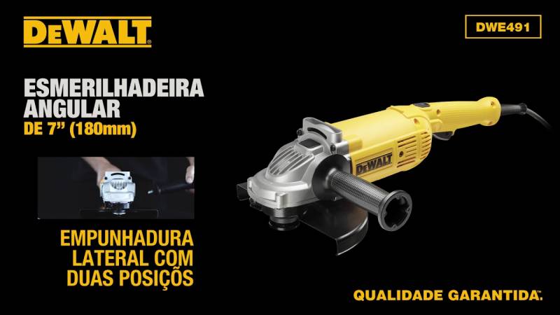 Esmerilhadeira Angular 7pol 2.200w - Dewalt