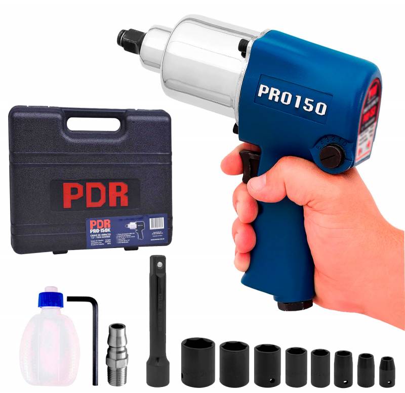 Chave Impacto 1/2 Pol Com Kit De Soquetes - Pdr