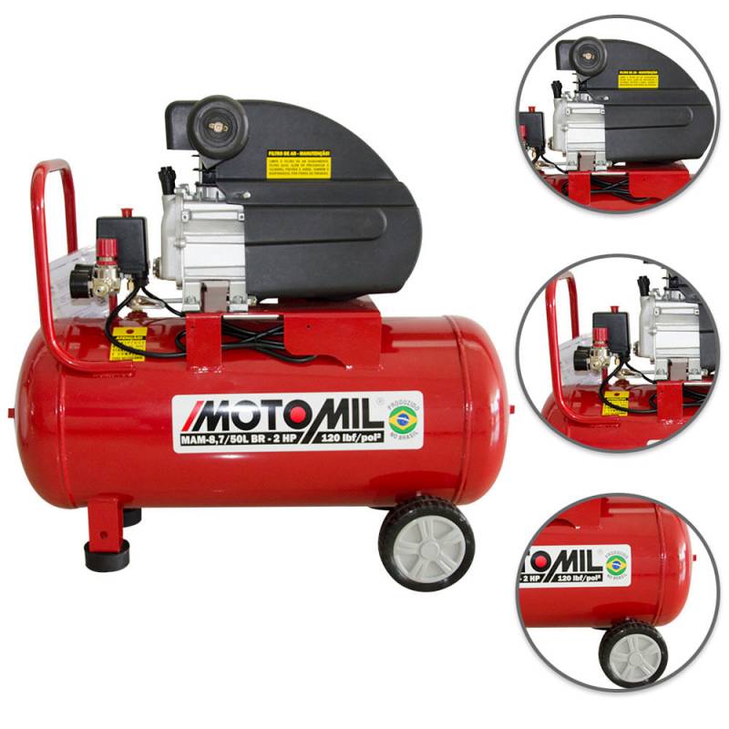 Motocompressor 120lbs 2hp - Motomil